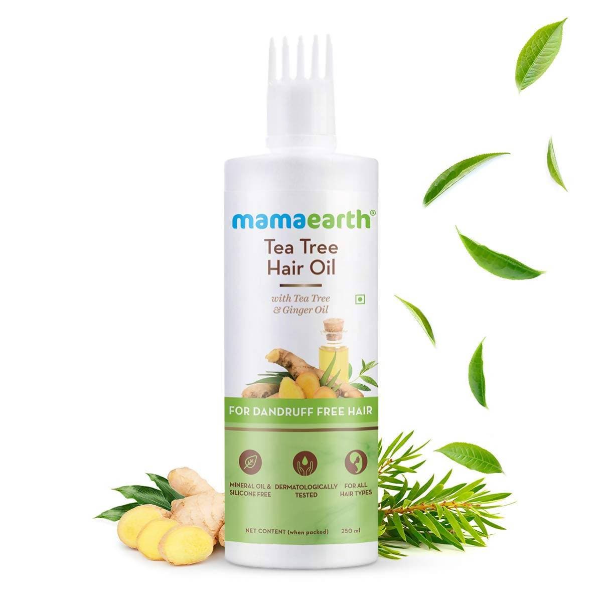 Mamaearth Tea Tree Hair Oil For Dandruff Free Hair Mamaearth Tea Tree Hair Oil For Dandruff Free Hair