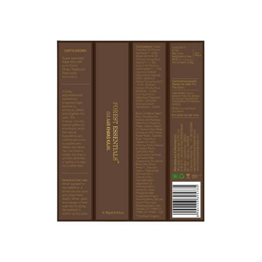 Forest Essentials Earth Brown Gulaab Khaas Kajal Forest Essentials Earth Brown Gulaab Khaas Kajal