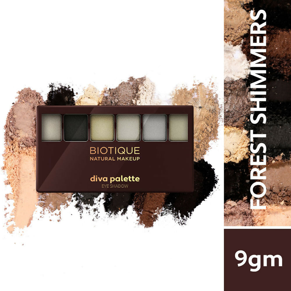 Biotique Diva Palette Eye Shadow - Forest Shimmers Biotique Diva Palette Eye Shadow - Forest Shimmers