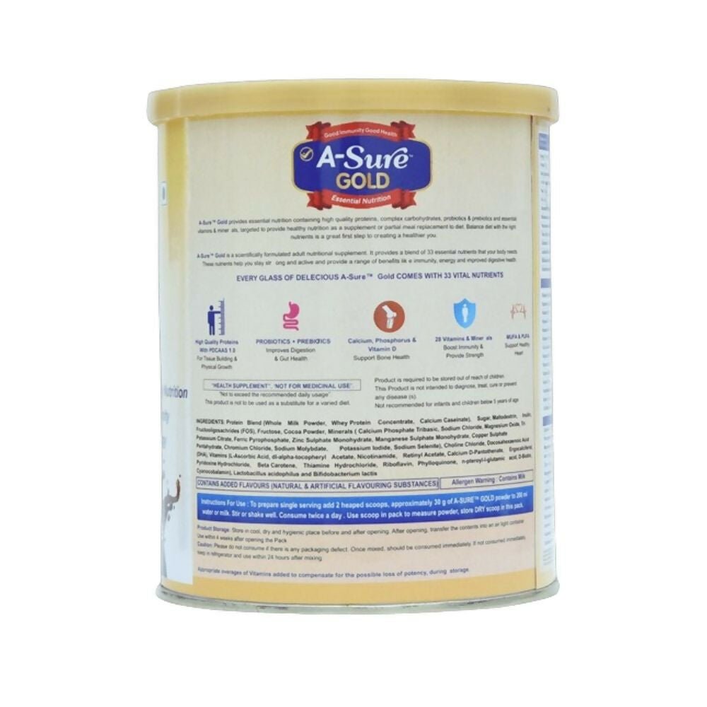 Acuraglobe A-Sure Gold Powder - Chocolate Flavor Acuraglobe