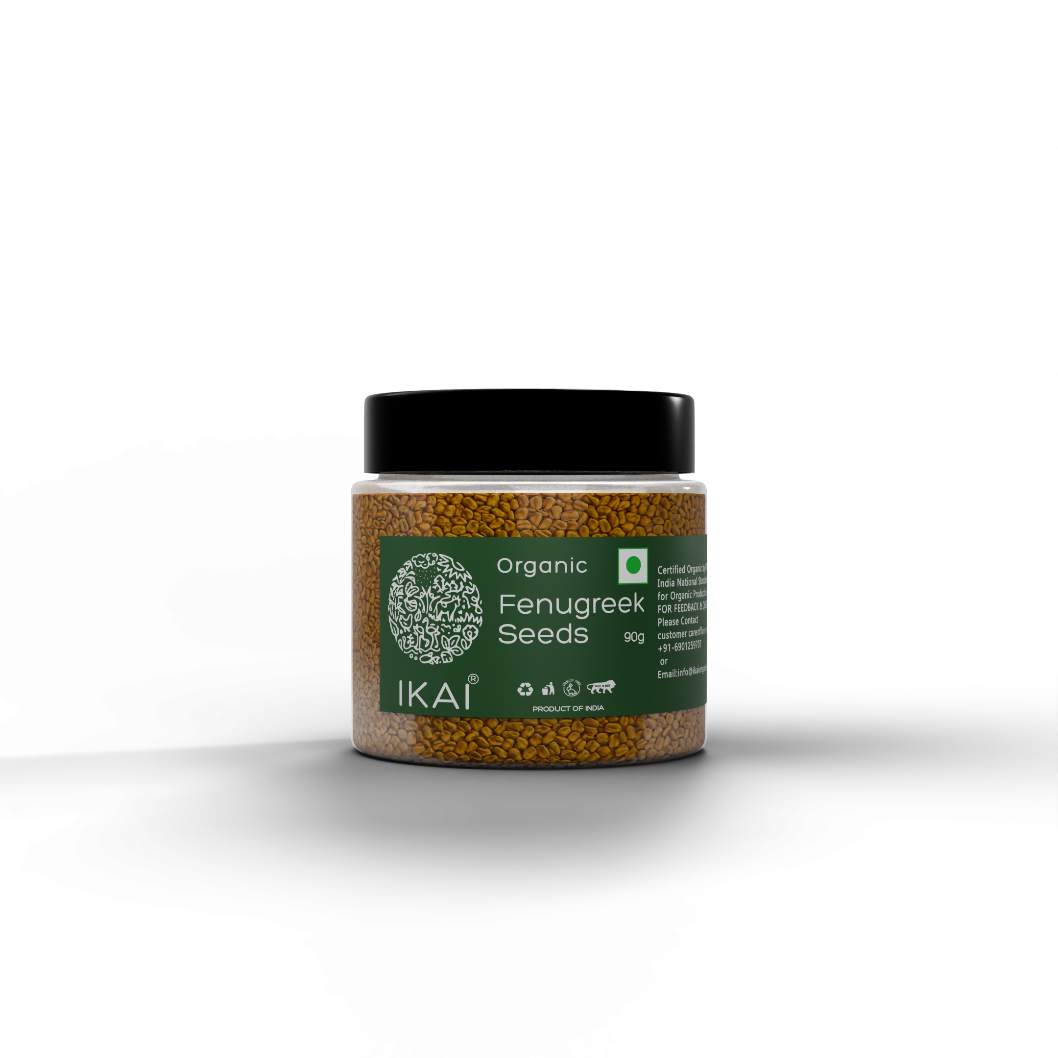 2- Organic Fenugreek Seeds - 90g
