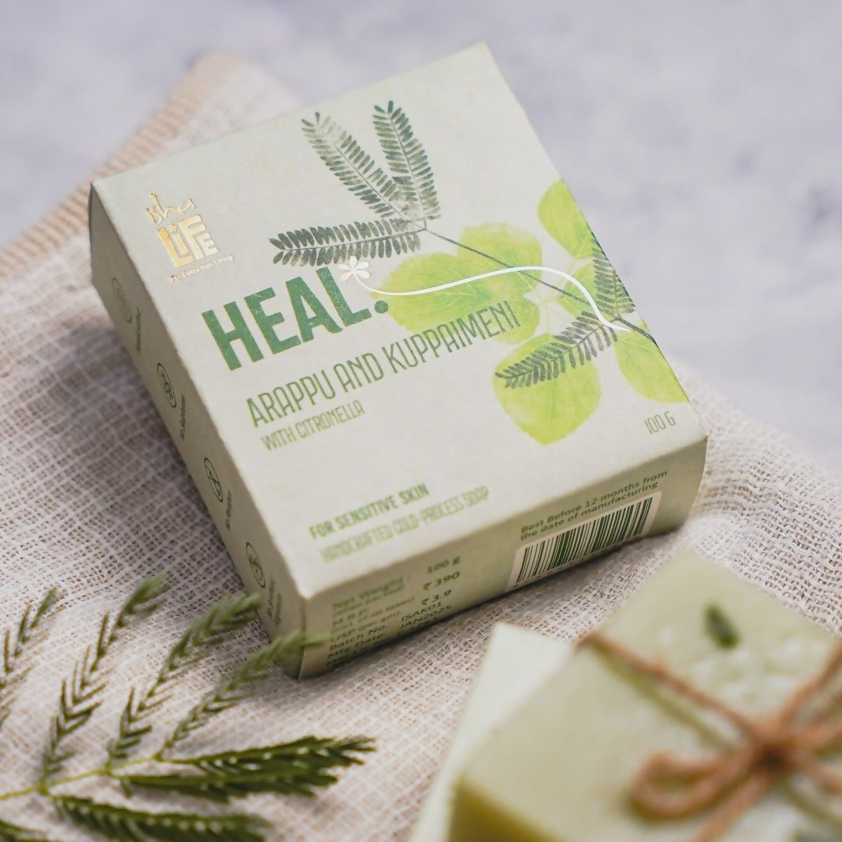 Isha Life Heal. Arappu And Kuppaimeni With Citronella Handcrafted Soap Isha Life Heal. Arappu And Kuppaimeni With Citronella Handcrafted Soap