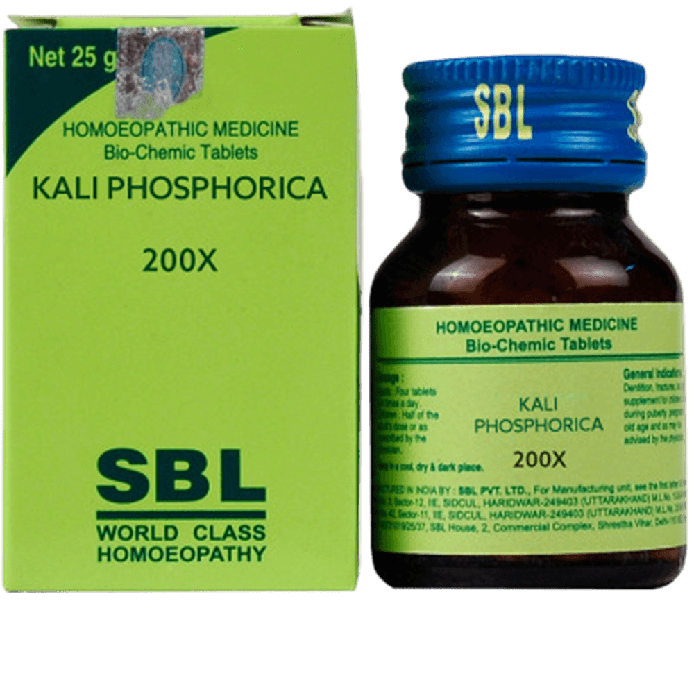 SBL Homeopathy Kali Phosphoricum Tablet 200X SBL Homeopathy Kali Phosphoricum Tablet 200X