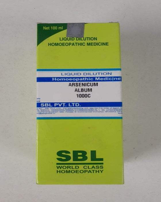 SBL Homeopathy Arsenicum Album Dilution 1000C SBL Homeopathy Arsenicum Album Dilution 1000C