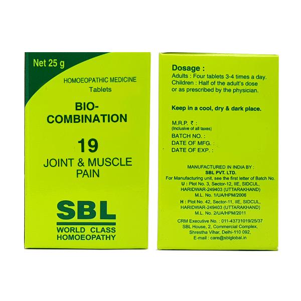 SBL Homeopathy Bio-Combination 19 Tablets SBL Homeopathy Bio-Combination 19 Tablets