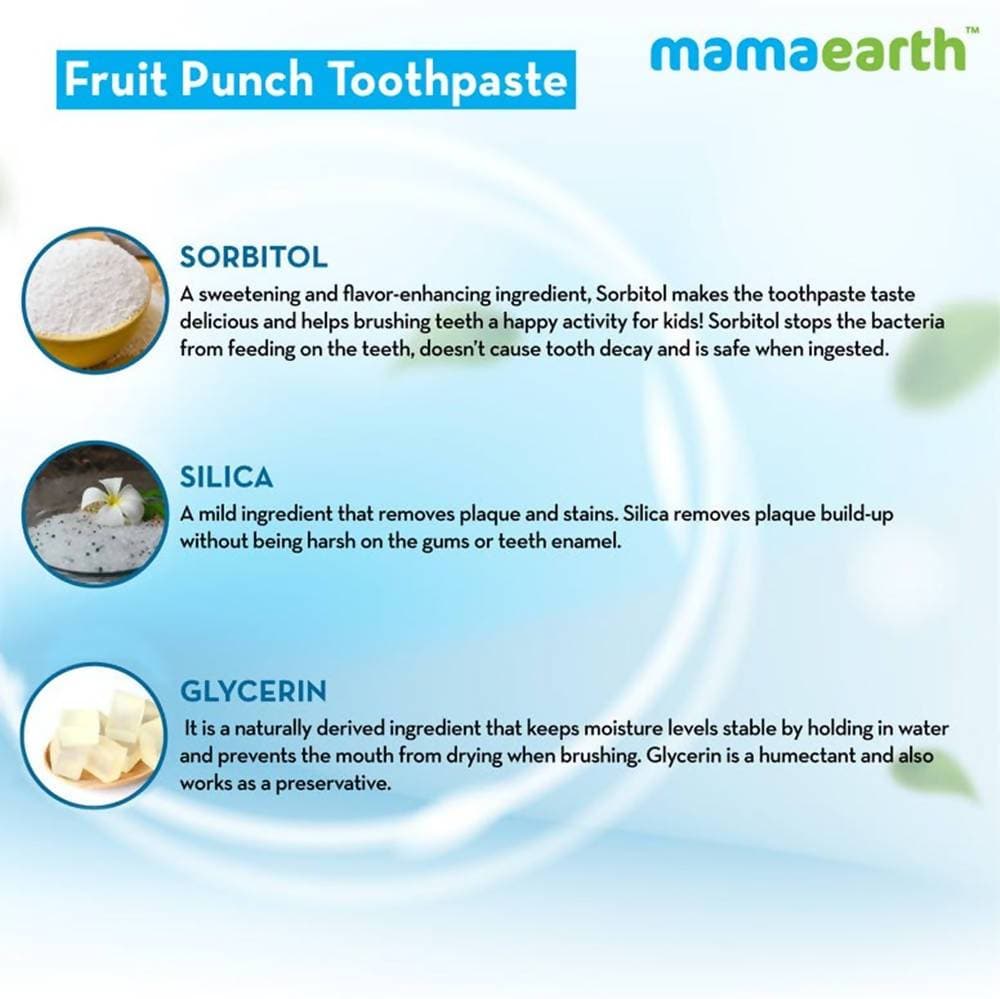 Mamaearth Fruit Punch Toothpaste For Kids Mamaearth Fruit Punch Toothpaste For Kids