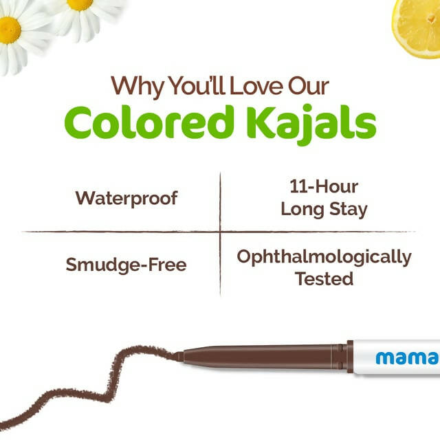 Mamaearth Long Stay Colored Kajal for 11-Hour- Woody Brown Mamaearth Long Stay Colored Kajal for 11-Hour- Woody Brown