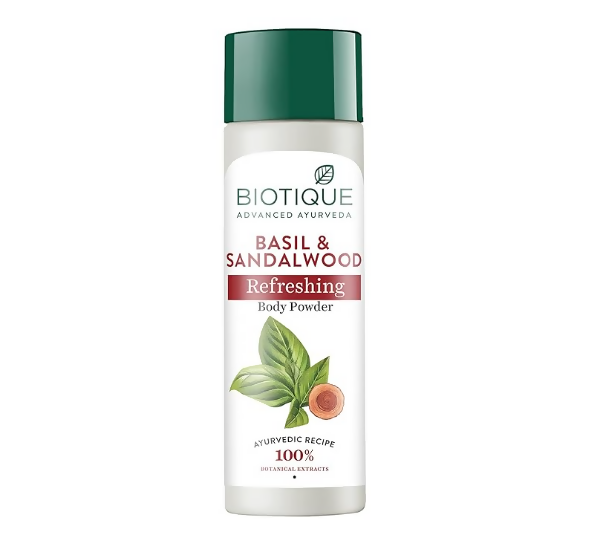 Biotique Basil & Sandalwood Refreshing Body Powder - Safuron