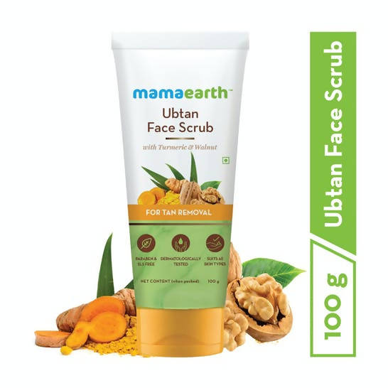 Mamaearth Ubtan Face Scrub with Turmeric & Walnut for Tan Removal Mamaearth Ubtan Face Scrub with Turmeric & Walnut for Tan Removal