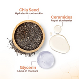 Mamaearth Chia Oil-Free Face Wash with Chia Seed & Ceramides for Normal to Oily Skin
