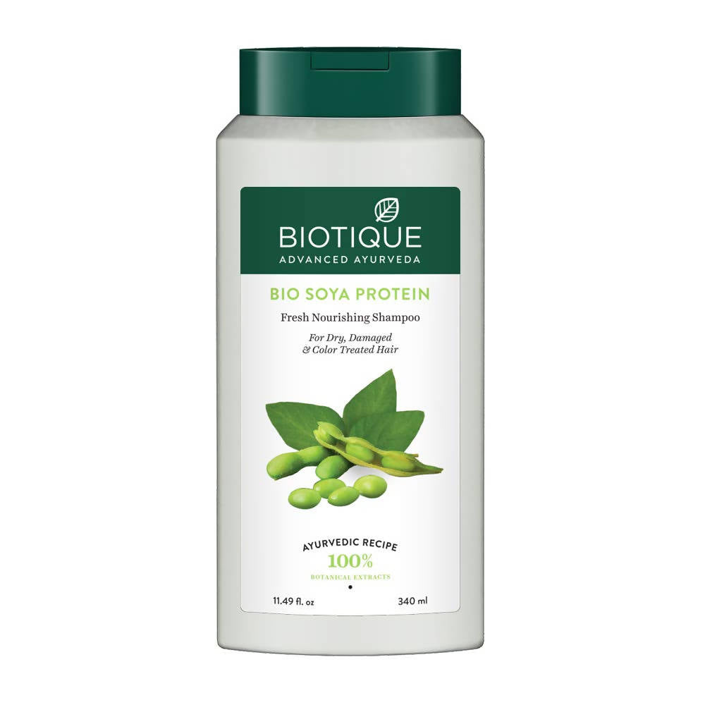 Biotique Advanced Ayurveda Bio Soya Protein Fresh Nourishing Shampoo 340Ml, Biotique Advanced Ayurveda Bio Soya Protein Fresh Nourishing Shampoo 340Ml,