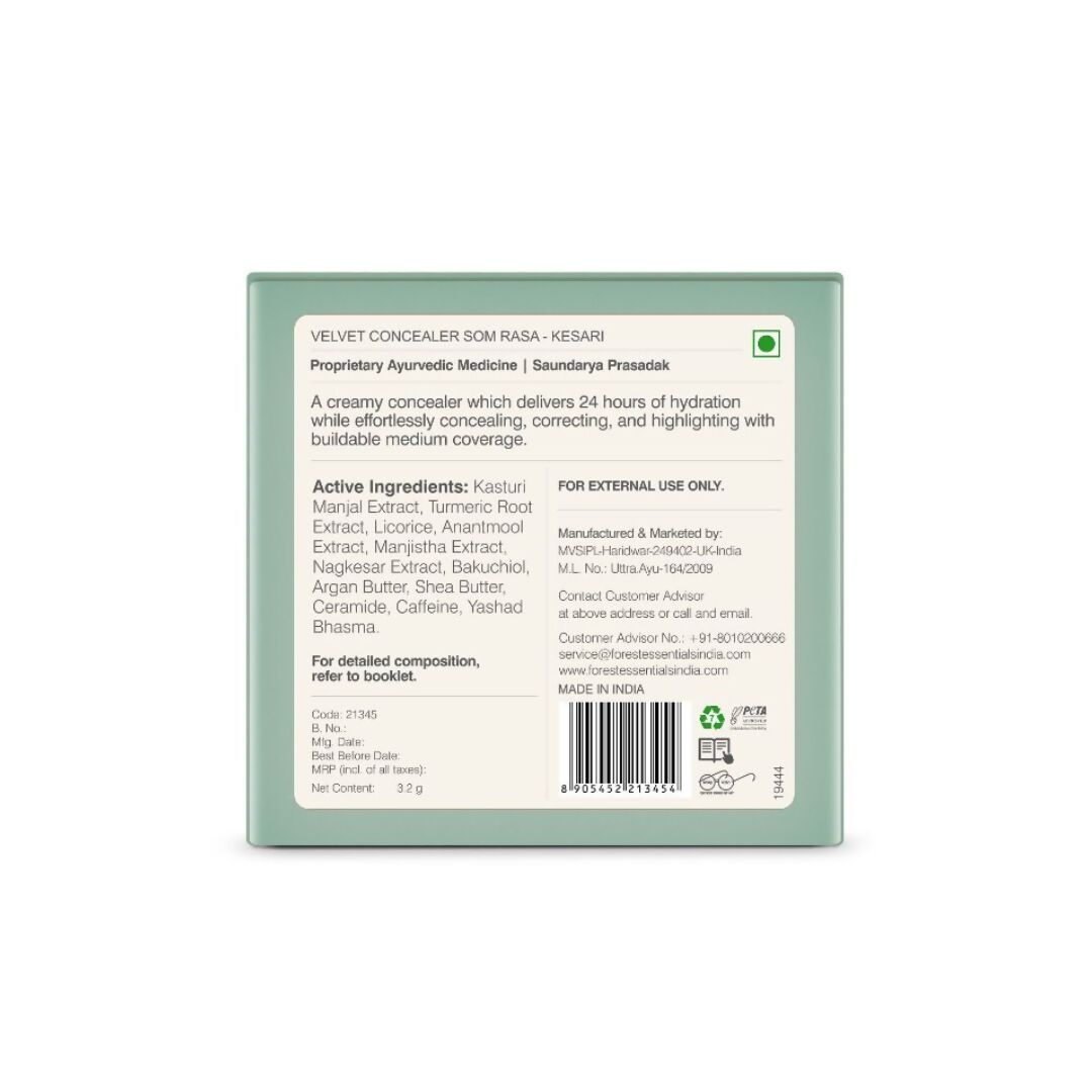 Forest Essentials Som Rasa Velvet Concealer Kesari Forest Essentials Som Rasa Velvet Concealer Kesari