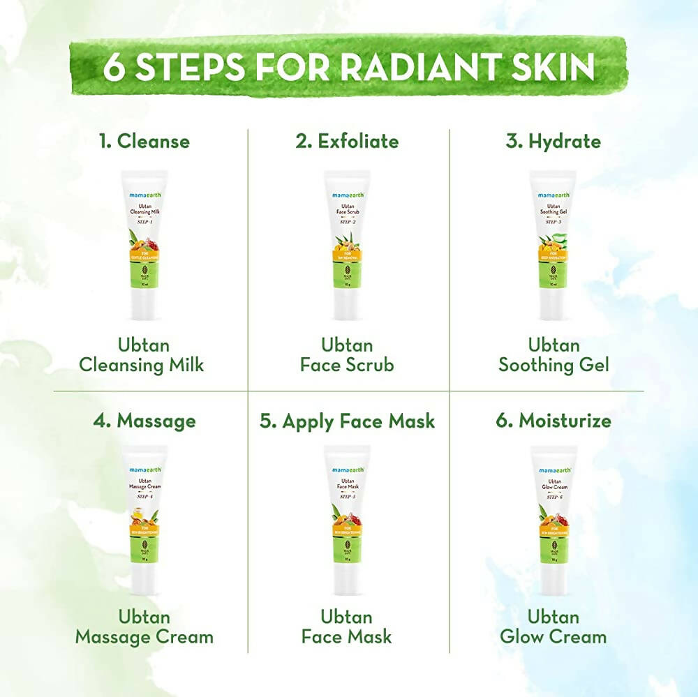 Mamaearth Ubtan Facial Kit with Turmeric & Saffron for Glowing Skin Mamaearth Ubtan Facial Kit with Turmeric & Saffron for Glowing Skin