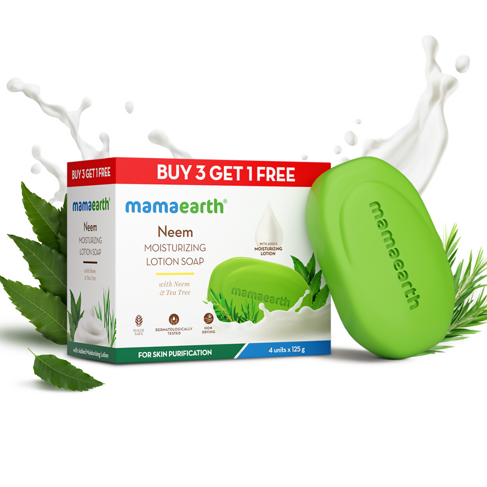 Mamaearth Neem Moisturizing Lotion Soap (Buy 3 Get 1 Free) Mamaearth Neem Moisturizing Lotion Soap (Buy 3 Get 1 Free)