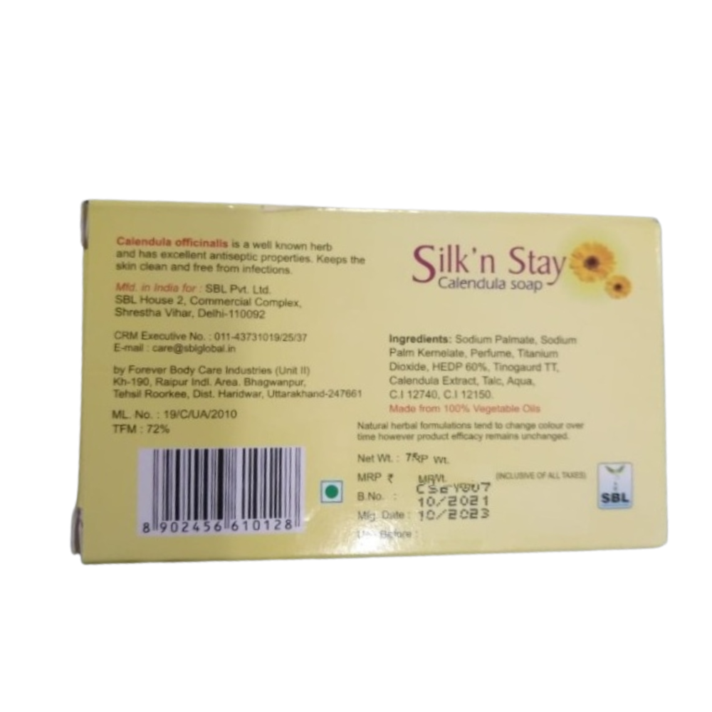SBL Homeopathy Silk N Stay Antiseptic Calendula Soap SBL Homeopathy Silk N Stay Antiseptic Calendula Soap
