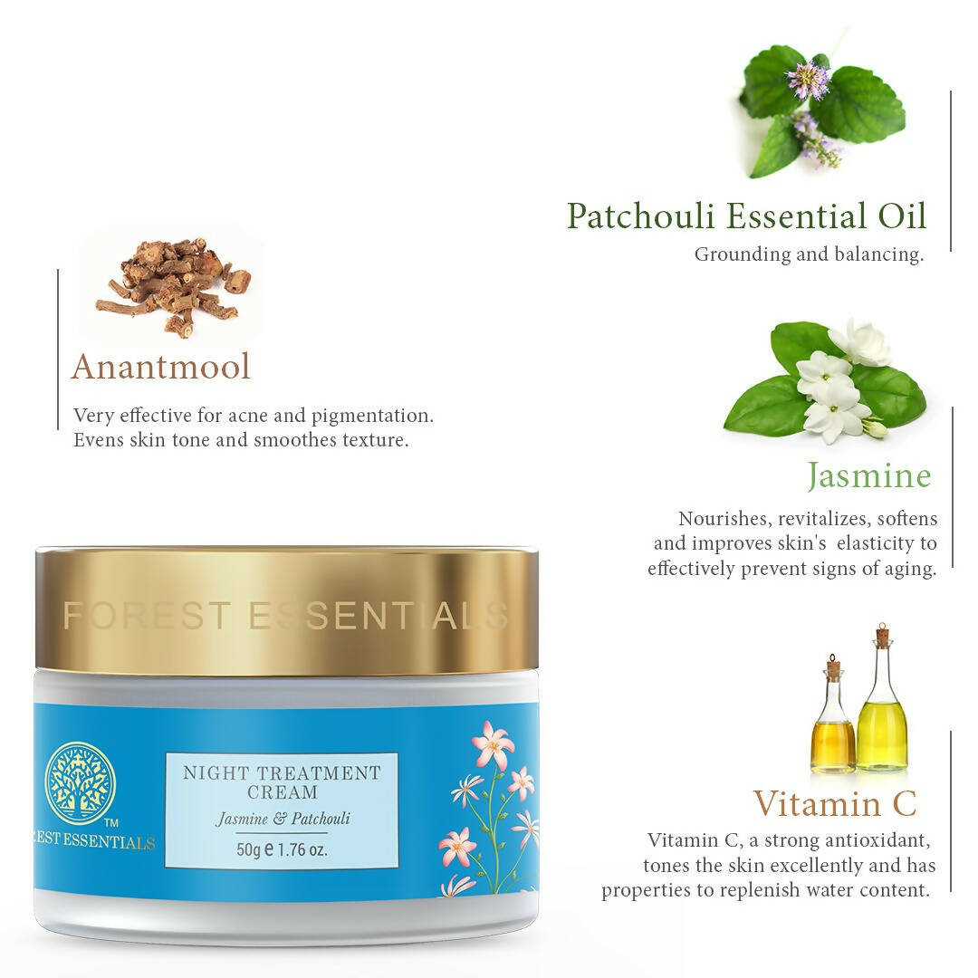 Forest Essentials Night Treatment Cream Jasmine & Patchouli Forest Essentials Night Treatment Cream Jasmine & Patchouli