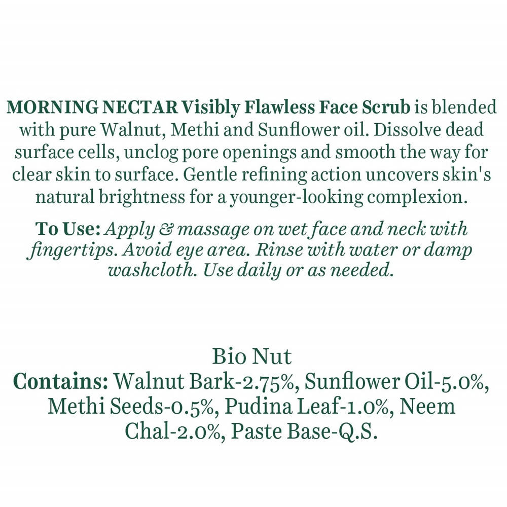 Biotique Advanced Ayurveda Bio Morning Nectar Visibly Flawless Face Scrub Biotique Advanced Ayurveda Bio Morning Nectar Visibly Flawless Face Scrub