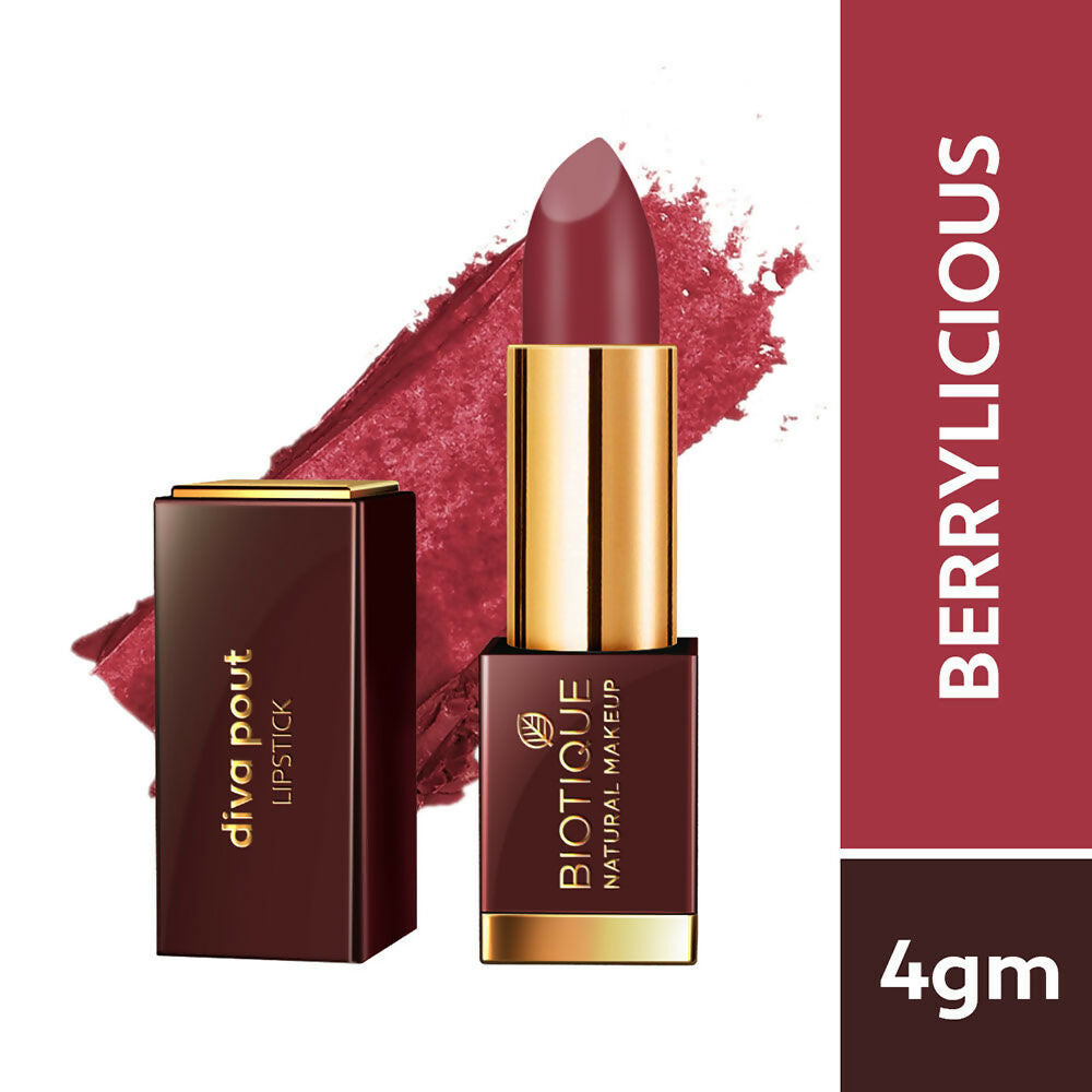 Biotique Diva Pout Lipstick - Berrylicious Biotique Diva Pout Lipstick - Berrylicious