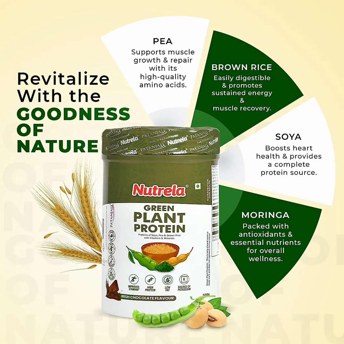 Patanjali Nutrela Green Plant Protein Chocolate Flavour Patanjali Nutrela Green Plant Protein Chocolate Flavour
