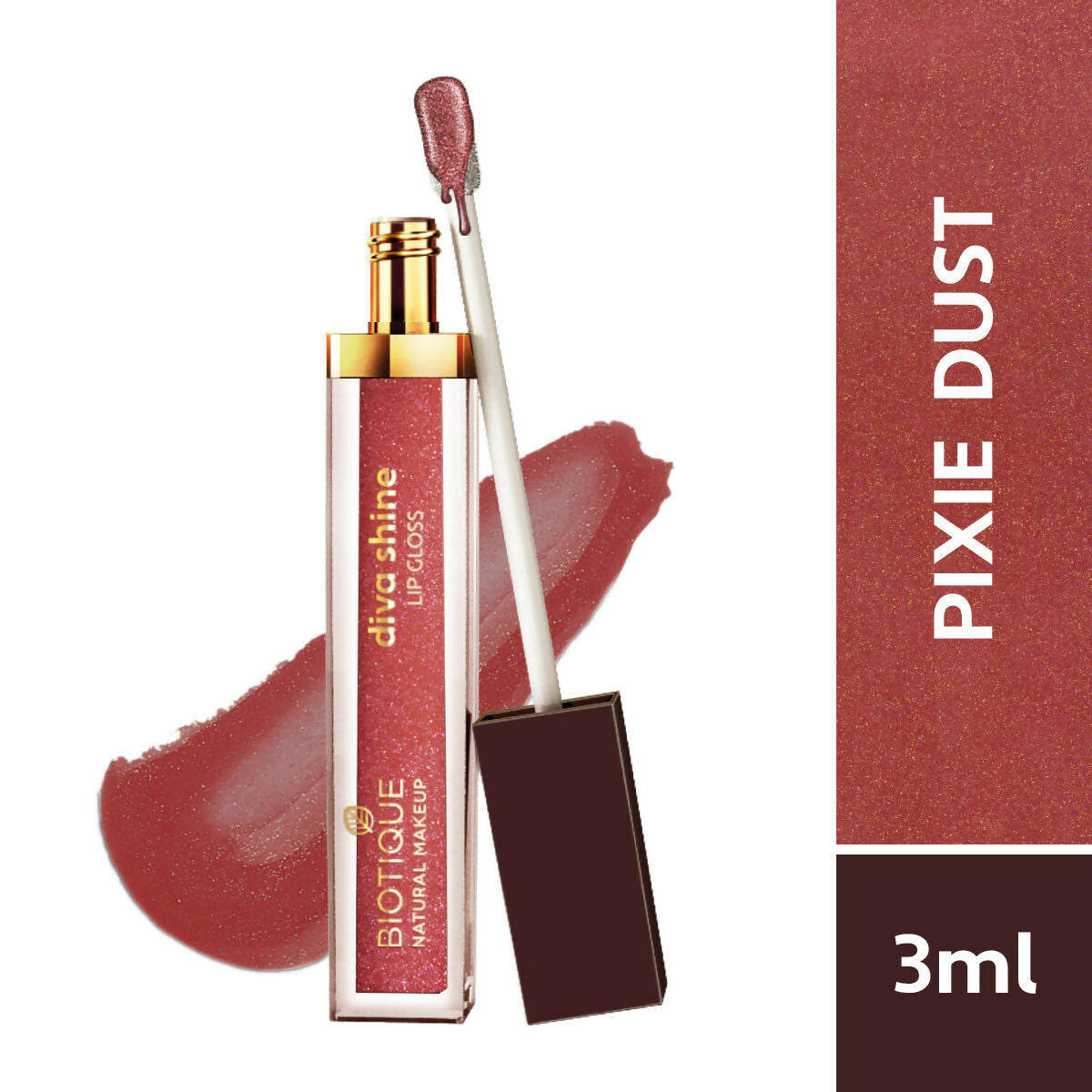 Biotique Diva Shine Lip Gloss - Pixie Dust Biotique Diva Shine Lip Gloss - Pixie Dust
