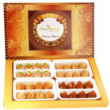 Ghasitaram Big Box of Kaju, Milk Cake, Mysore Pak and Dodha Barfi Modaks - Safuron