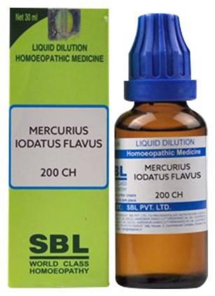 SBL Homeopathy Mercurius Iodatus Flavus Dilution SBL Homeopathy Mercurius Iodatus Flavus Dilution