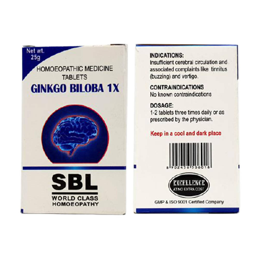 SBL Homeopathy Ginkgo Biloba Tablets SBL Homeopathy Ginkgo Biloba Tablets