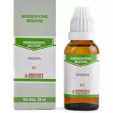 Bakson's Homeopathy Sabina Dilution - Safuron Naturals