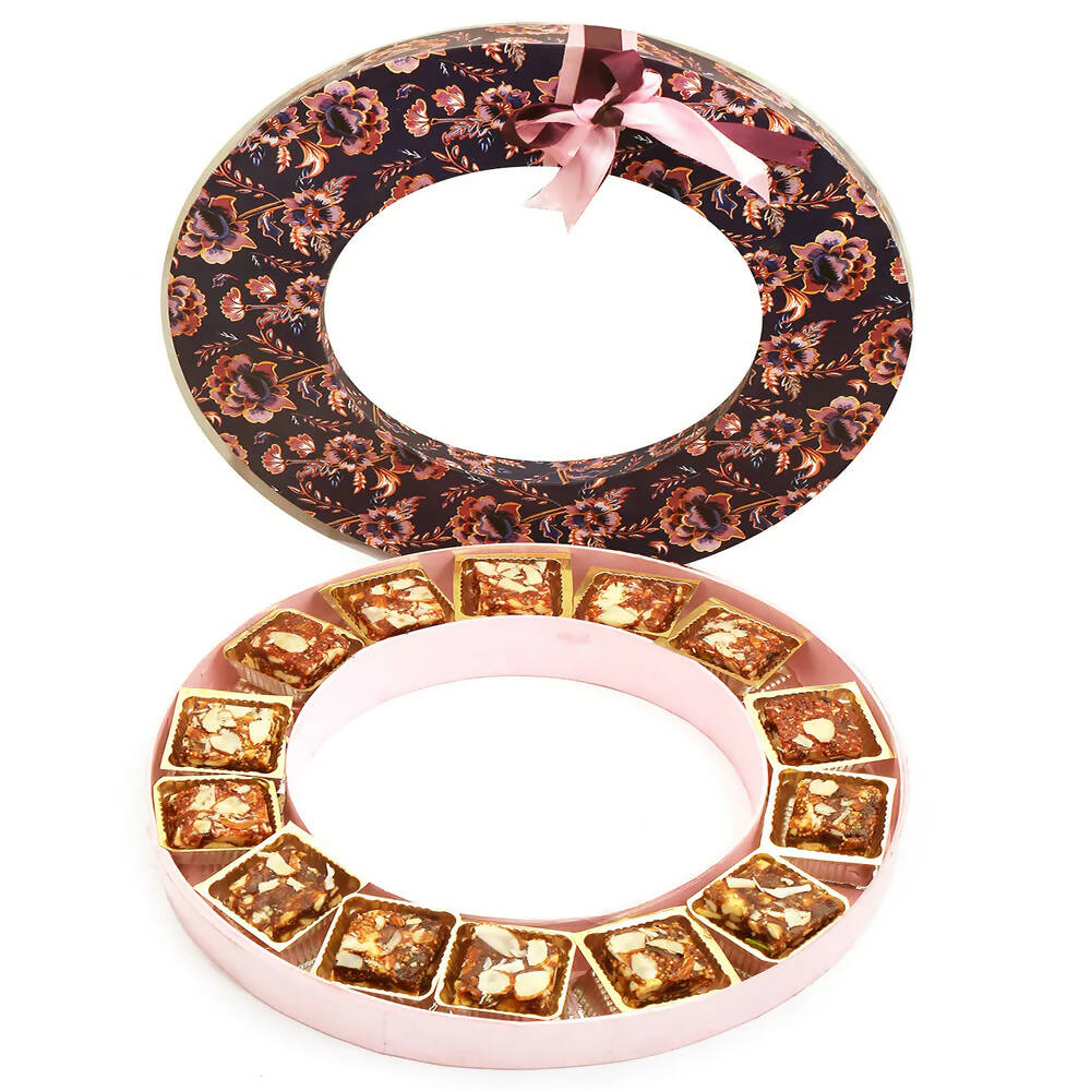 Ghasitaram Round Purple Assorted Anjeer Bites Box - Safuron