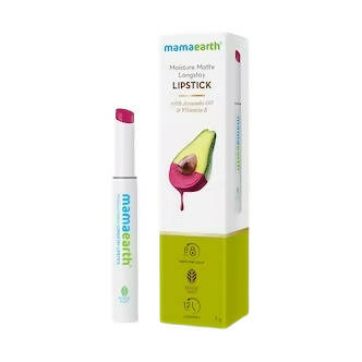 Mamaearth Moisture Matte Longstay Lipstick Berrylicious Magenta - Safuron