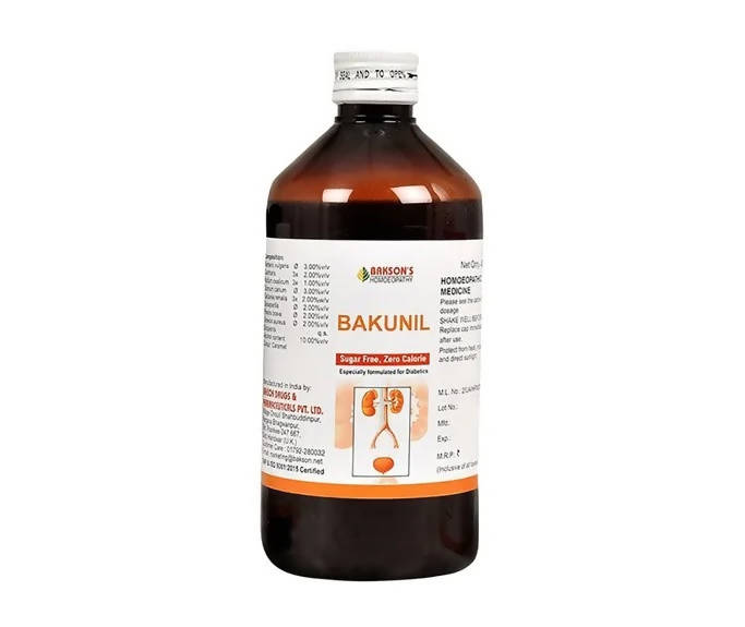 Bakson's Homeopathy Bakunil Syrup (Sugar Free) Bakson's Homeopathy Bakunil Syrup (Sugar Free)