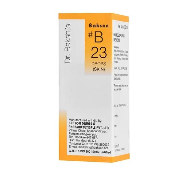 Bakson's Homeopathy B23 Drops Bakson's Homeopathy B23 Drops