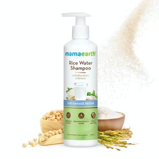Mamaearth Rice Water Shampoo with Rice Water & Keratin Mamaearth Rice Water Shampoo with Rice Water & Keratin