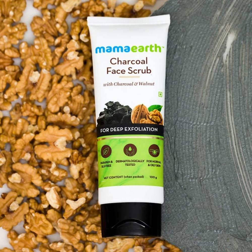 Mamaearth Charcoal Face Scrub For Deep Exfoliation Mamaearth Charcoal Face Scrub For Deep Exfoliation