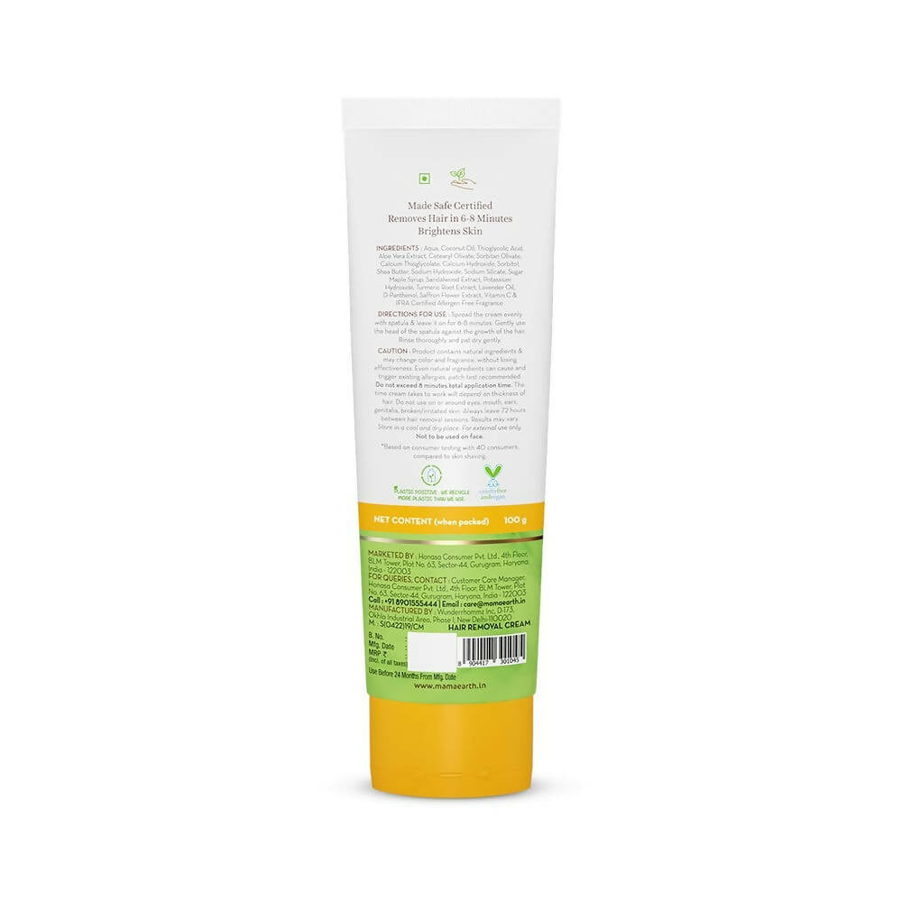 Mamaearth Ubtan Nourishing Hair Removal Cream With Turmeric & Saffron Mamaearth Ubtan Nourishing Hair Removal Cream With Turmeric & Saffron