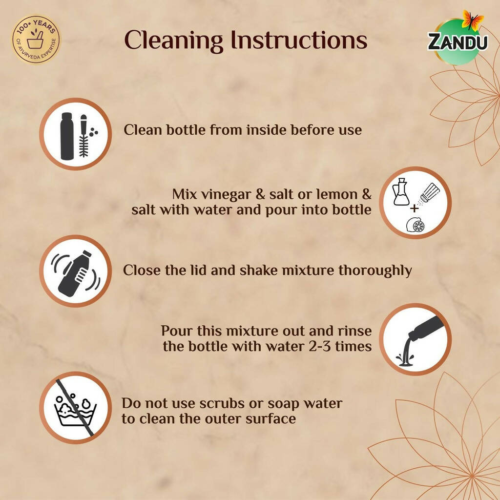 Zandu Copper Water Bottle Zandu Copper Water Bottle