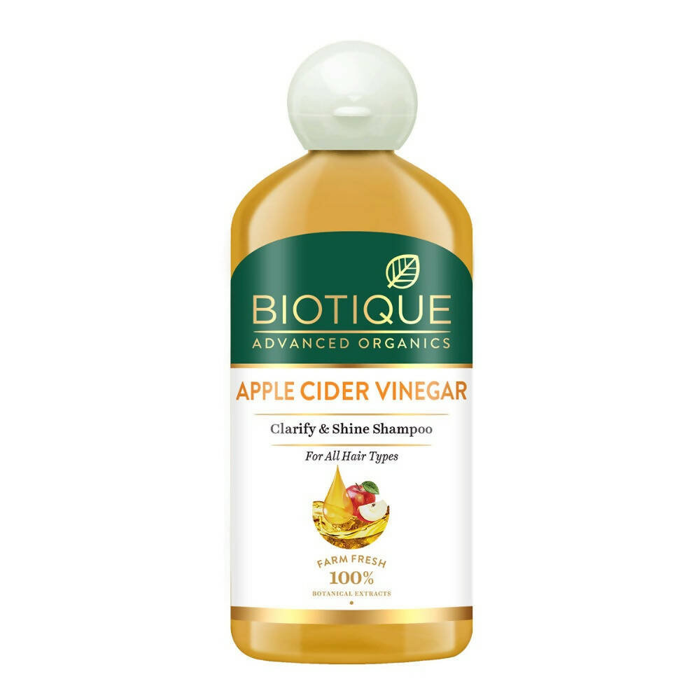Biotique Advanced Organics Apple Cider Vinegar Clarify & Shine Shampoo - Safuron