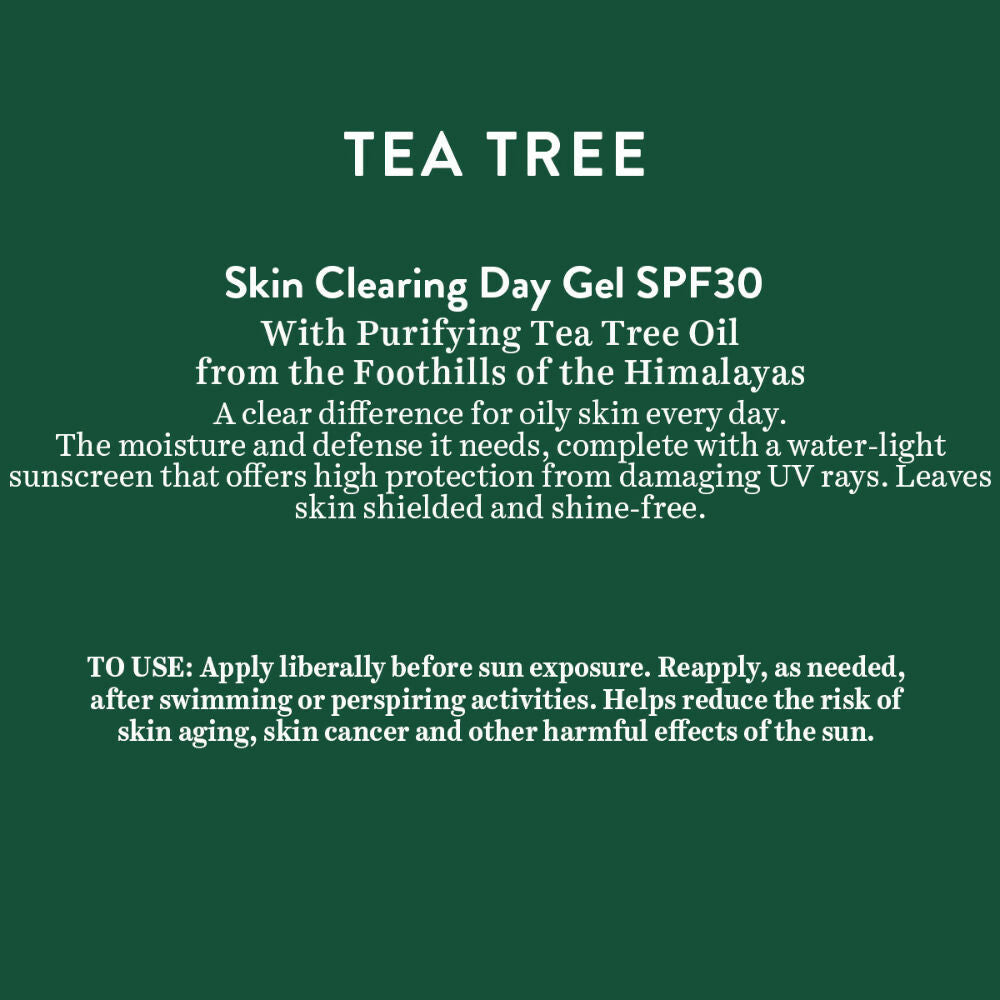 Biotique Advanced Organics Tea Tree Skin Clearing Day Gel SPF30 Biotique Advanced Organics Tea Tree Skin Clearing Day Gel SPF30
