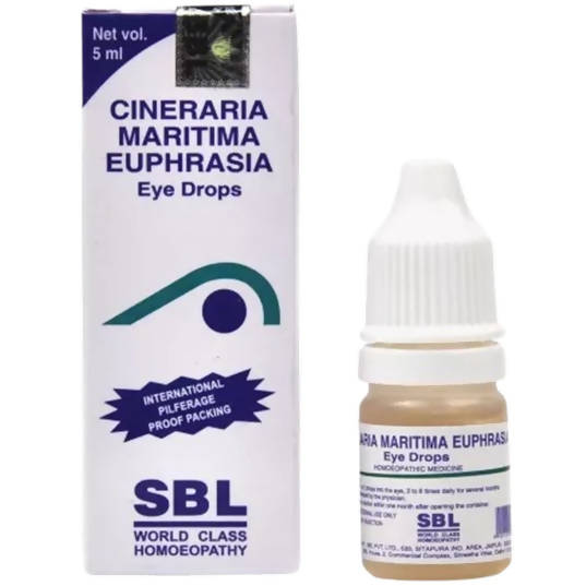 SBL Homeopathy Cineraria Maritima Euphrasia Eye Drops - Safuron