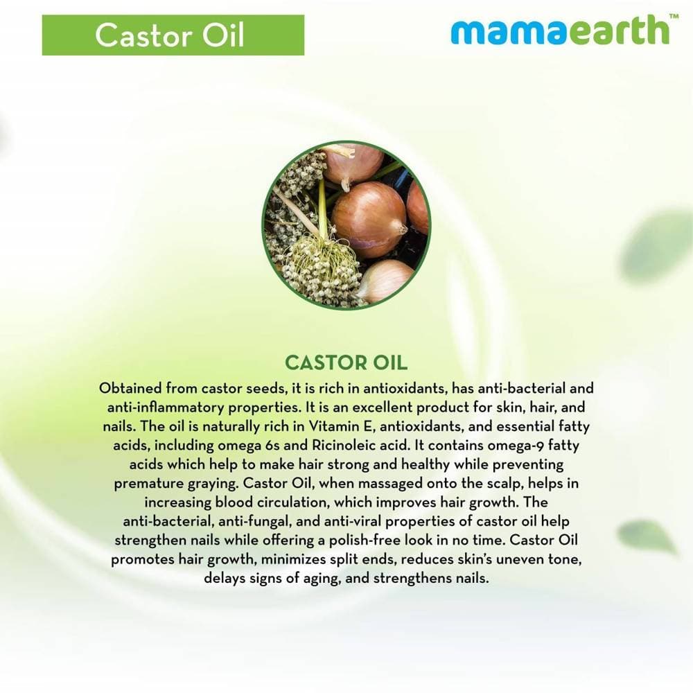 Mamaearth Castor Oil For Skin , Hair and Nails Mamaearth Castor Oil For Skin , Hair and Nails
