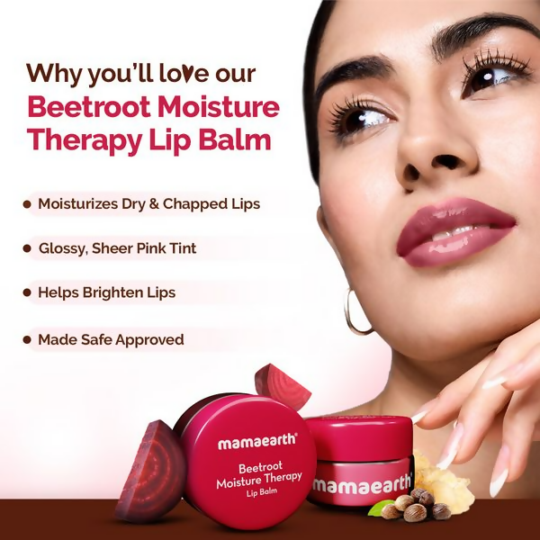 Mamaearth Beetroot Moisture Therapy Lip Balm with Beetroot & Hyaluronic Acid For Dry & Chapped Lips Mamaearth Beetroot Moisture Therapy Lip Balm with Beetroot & Hyaluronic Acid For Dry & Chapped Lips