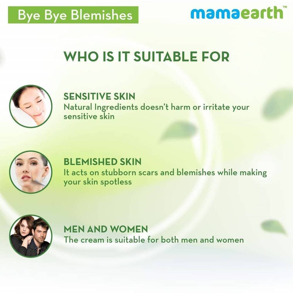 Mamaearth Bye Bye Blemishes Face Cream For Uneven Skin Tone Mamaearth Bye Bye Blemishes Face Cream For Uneven Skin Tone