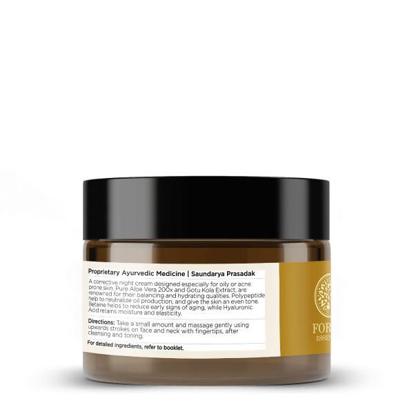 Forest Essentials Balancing Night Cream with Gotu Kola, Neem & Pear Juice Ferment Forest Essentials Balancing Night Cream with Gotu Kola, Neem & Pear Juice Ferment