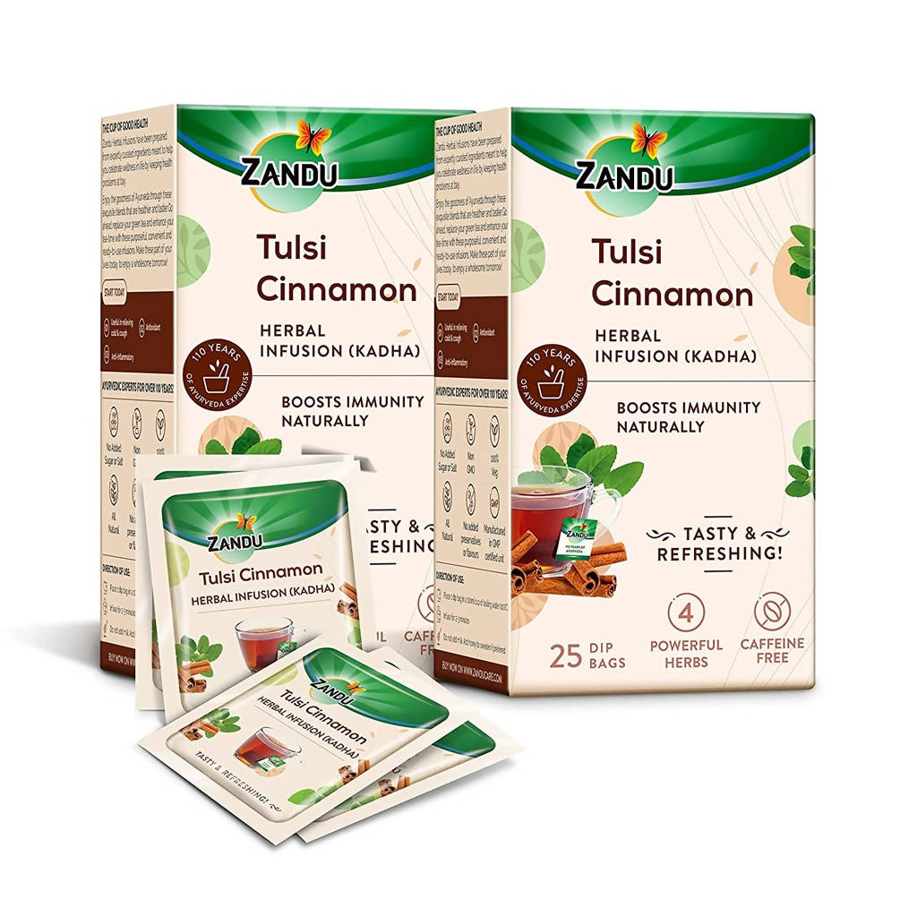 Zandu Tulsi Cinnamon Ayurvedic Infusion Tea Zandu Tulsi Cinnamon Ayurvedic Infusion Tea