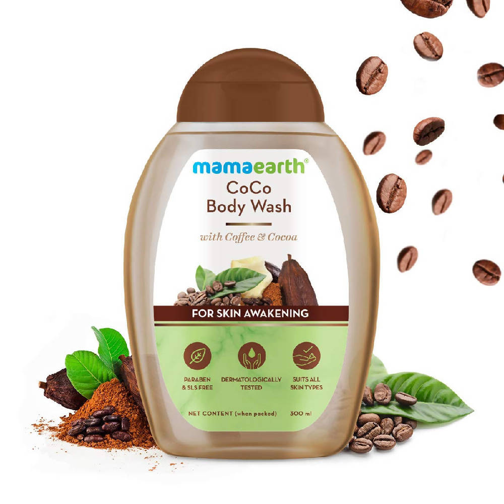 Mamaearth CoCo Body Wash With Coffee & Cocoa For Skin Awakening Mamaearth CoCo Body Wash With Coffee & Cocoa For Skin Awakening
