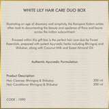 Forest Essentials White Lily Hair Care Duo Box