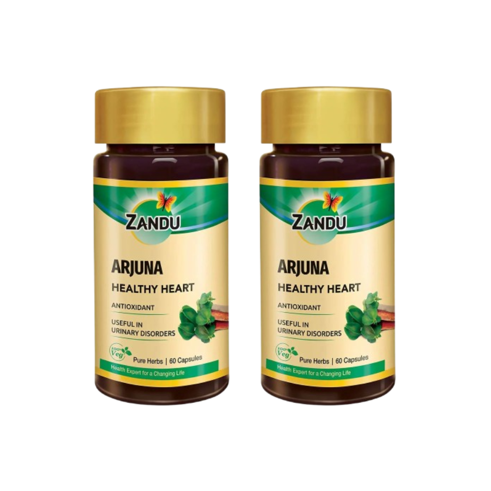 Zandu Arjuna Healthy Heart Capsules - safuroncart Zandu Arjuna Healthy Heart Capsules - safuroncart