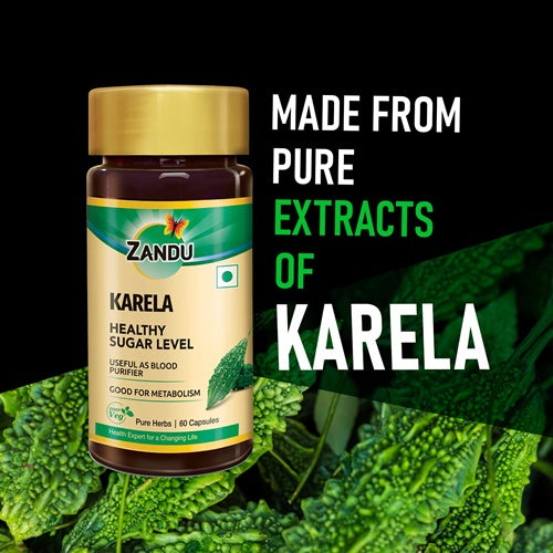 Zandu Karela Pure Herbs Capsules Zandu Karela Pure Herbs Capsules