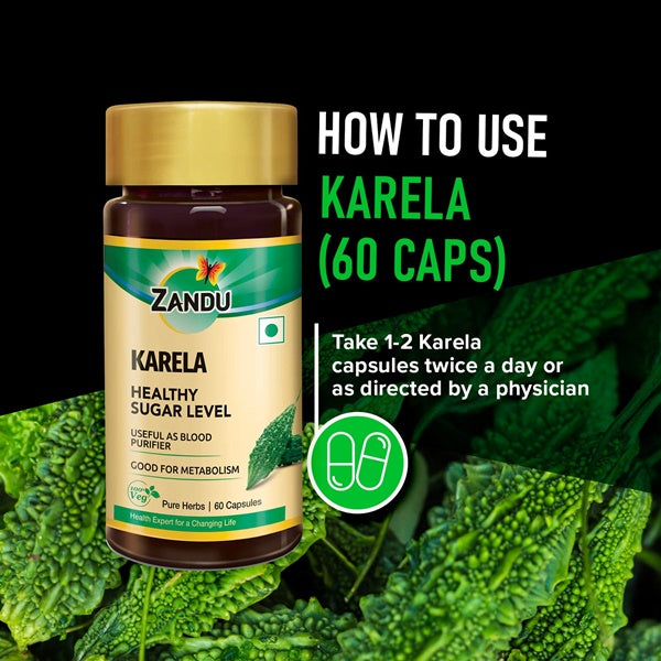 Zandu Karela Pure Herbs Capsules Zandu Karela Pure Herbs Capsules