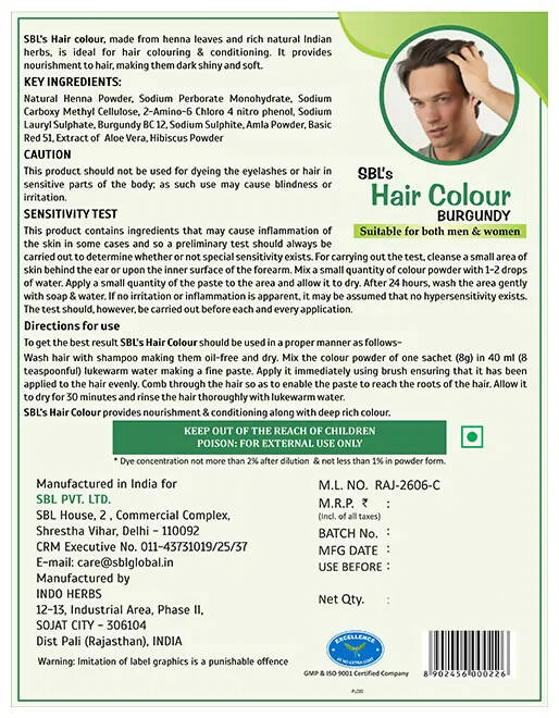 SBL Hair Colour Burgundy SBL Hair Colour Burgundy